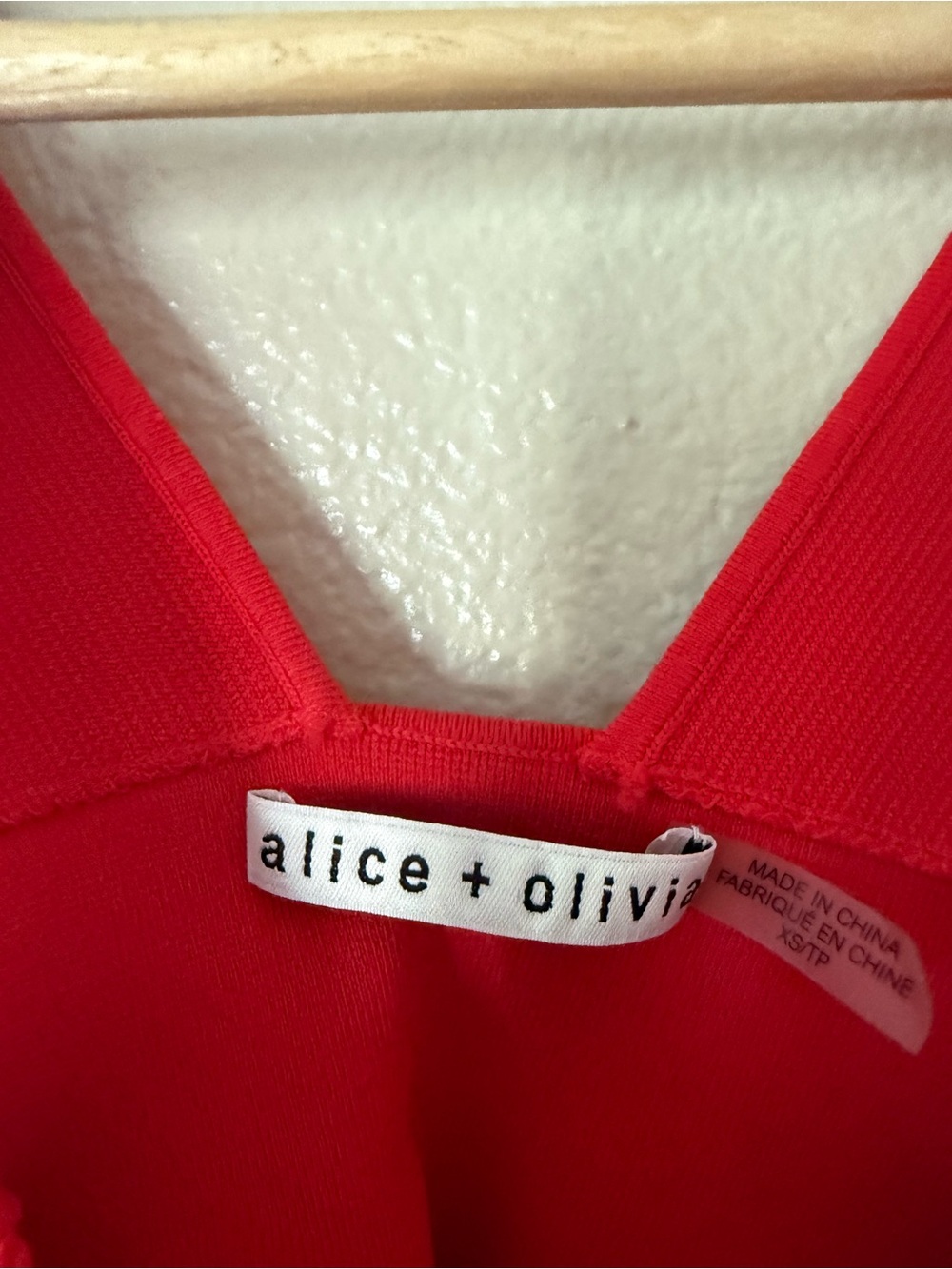 Alice + Olivia Red Square-Neck Tank - Picture 2 of 6
